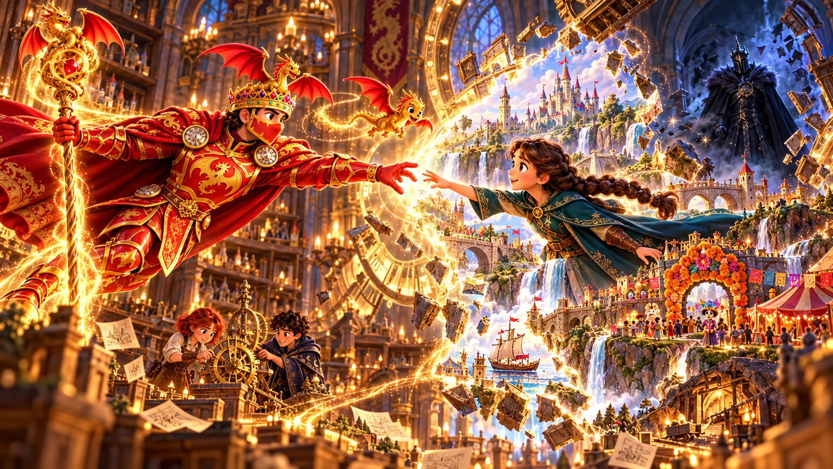 Alina y el Rey Dragón se reúnen entre miniaturas que vuelven a moverse dentro del castillo